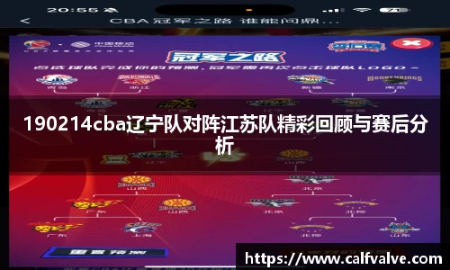 190214cba辽宁队对阵江苏队精彩回顾与赛后分析